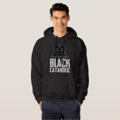 Black  Black cat  Black mom Hoodie (Voorkant volledig)