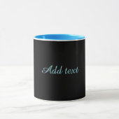 Black-black, simply elegant, blue trim, mok (Midden)