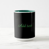 Black-black, simply elegant, green trim, mok (Midden)