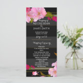 Black Blanc et or Moderne Floral Chic Programme (Debout devant)