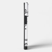 BLack blanc moderne tendance Sloth Coque robuste (Verso / Droite)