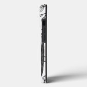 BLack blanc moderne tendance Sloth Coque robuste (Verso / Gauche)