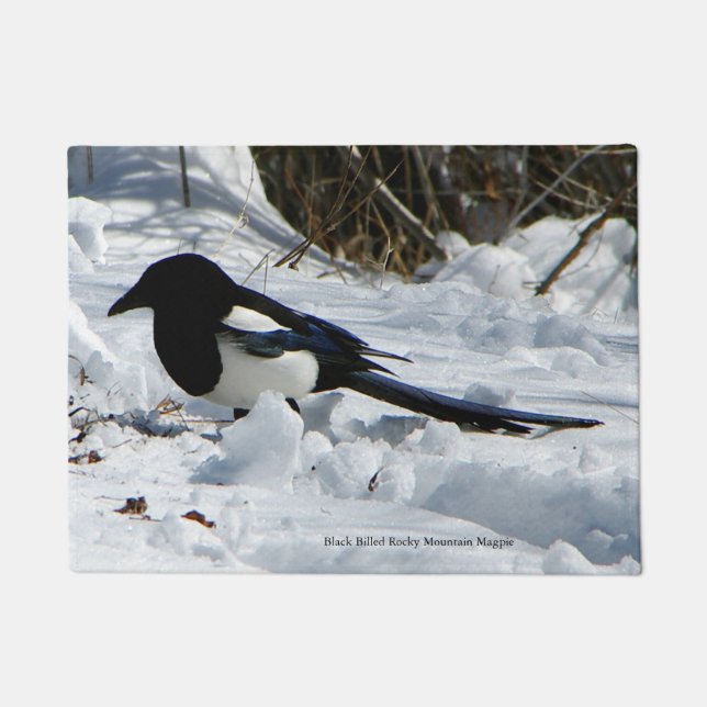 Black Bled Rocky Mountain Magpie-deurmat Deurmat (Voorkant)