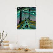 Black Blobs Poster (Keuken)