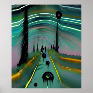 Black Blobs Poster