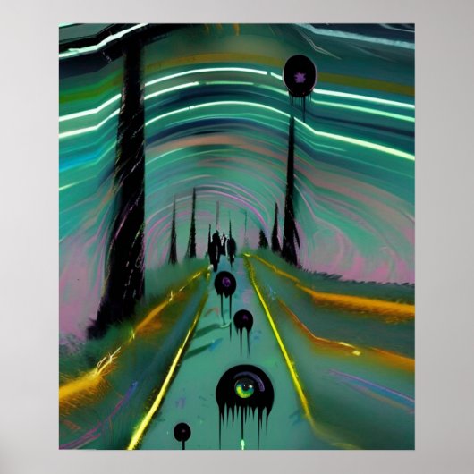 Black Blobs Poster (Voorkant)