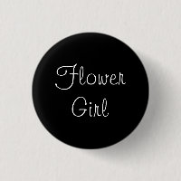 Black Bloemenmeisje Pin