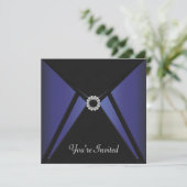 Black Blue Diamond elke keer Kaart (Staand voorkant)