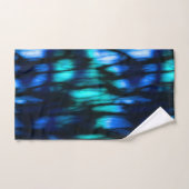 Black Blue en Turquoise abstract Bad Handdoek (Handdoek)