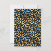 BLACK BLUE LEOPARD ENREGISTRER LA DATE RSVP (Dos)