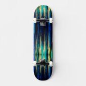 Black & Blue Melted Stripe Skateboard (Recto)