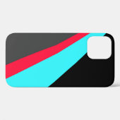 Black Blue Red Grey Pattern Case-Mate iPhone Case (Achterkant (horizontaal))