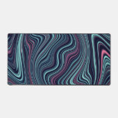 Black Blue Rose Wavy Marbling Agate Abstraction (Recto)