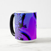 Black Blue Roze Paarse morphing Mok (Voorkant links)