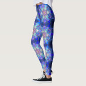 Black Blue Star Personnalisé Nom Leggings Vitrage (Gauche)