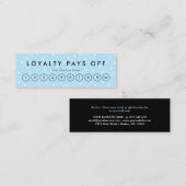 Black & Blue Stippen Loyalty Punch Kaart (Voorkant / Achterkant)