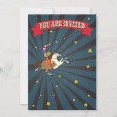 Black Board Birthday Circus Party Invitations (Dos)