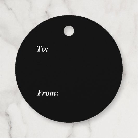 Black Boarder Gelukkig Halloween Haunted House Bedankjes Labels (Achterkant)