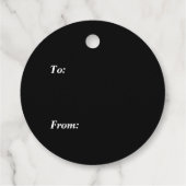 Black Boarder Gelukkige Halloween Heksen Bedankjes Labels (Achterkant)