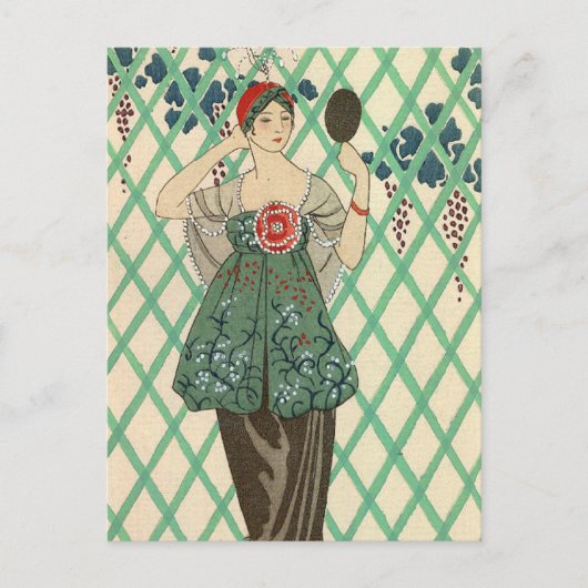 Black Bodice van George Barbier Briefkaart (Voorkant)