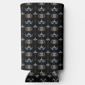Black bohemian retro evil eye pattern (Achterkant)