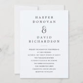 Black Boho Waterverf | Uitnodiging tot weddenschap (Voorkant)