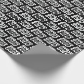 Black Bold Brush Klasse van 2025 Wrapping Paper Cadeaupapier (Hoek)