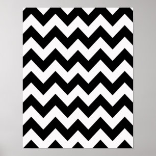 Black Bold Chevron Poster