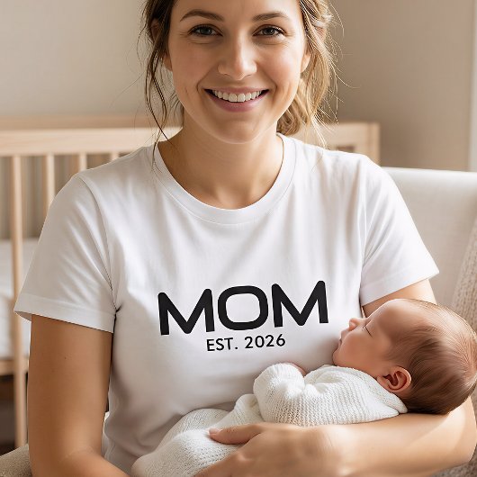 Black Bold Established Mom T-Shirt