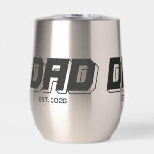 Black Bold Established New Dad Gift (Voorkant)