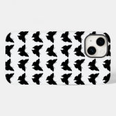 Black Bold Mod Butterflies Case-Mate iPhone Case (Achterkant (horizontaal))