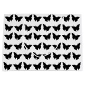 Black Bold Mod Butterflies Large Cadeauzakje (Voorkant)