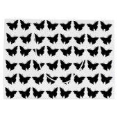 Black Bold Mod Butterflies Large Cadeauzakje (Achterkant)