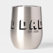 Black Bold Varsity Established Dad (Achterkant)