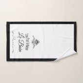 Black Border Paris Hotel Bad Handdoek (Handdoek)