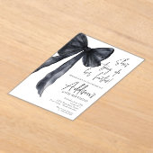 black bow 50th Birthday Party Invitation (Poser)