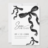 Black Bow Bewaar de datum Kaart (Voorkant)