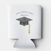 Black Bow Coquette Grad Party Class of 2026 Blikjeskoeler (Achterkant)