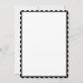Black Bow Girl Baptism Invitation (Dos)