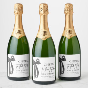 Black Bow juicht het toekomstige Vrijgezellenfeest Sparkling Wijnetiket