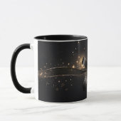 Black Bow & Ribbon Ceramic Mug Mok (Links)