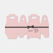 Black Bow Ribbon Roos Graduation Party Class Bedankdoosjes (Uitgevouwen)