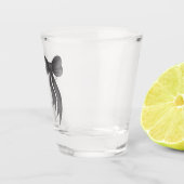 Black Bow She's Tying the Knot Bridal Shower Shot Glas (Rechts)