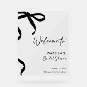 Black Bow She's Tying the Knot Fête des mariées (Recto)