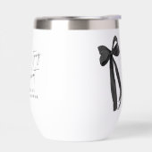 Black Bow She's Tying the Knot Fête des mariées (Gauche)