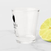 Black Bow Stropdas Groomsman persoonlijke bruiloft Shot Glas (Rechts)