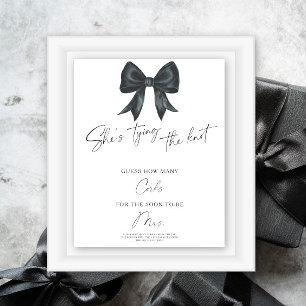 Black Bow Vrijgezellenfeest Hoeveel Kurken Poster