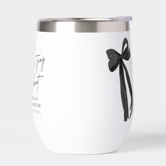 Black Bow Ze bindt de knoop Bachelorette (Links)