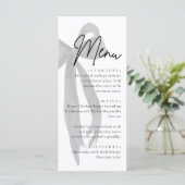 Black Bow Ze is de knoop Vrijgezellenfeest Menu (Staand voorkant)