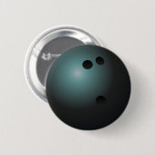 Black Bowling Ball Button (Voorkant /achterkant)